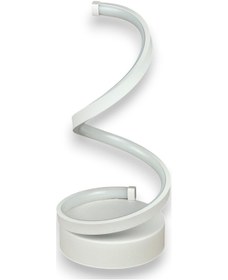 Resim Lara Abajur Beyaz Renk Gün Işığı Led Işıklı Modern Tasarım Led Masa Lambası - Abajur - Gece Lambası Beyaz 