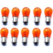 Resim İncirOTO 12v 93 Py21w Turuncu Sinyal Ve Stop Ampulü Yakın Tırnak 10 Adet 