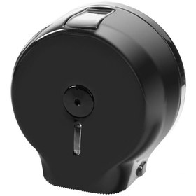 Resim Prestij Plastik Tuvalet Kağıt Dispenseri Jumbo Siyah Q27 Cm 
