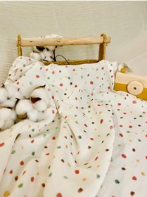 Resim Parlova Damla Çok amaçlı müslin örtü, %100 pamuk, baskılı, 75x90 cm 