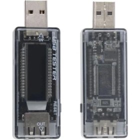 Resim LED Ekranlı USB Voltmetre Ampermetre Şarj Kapasite Test Cihazı 