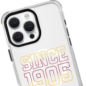 Resim Galatasaray Since 1905 Magsafe Şeffaf Telefon Kılıfı - iPhone 16 Pro Max 