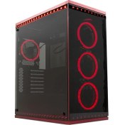 Resim Rampage Temper Pro V5 4 x RGB Fan 6 x RGB Şerit USB 3.0 Tempered Glass Oyuncu Kasası 