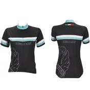 Resim Forma Üst Kısa Kollu Bianchi Bayan Sport Siyah/Celeste/Beyaz S 