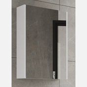 Resim Polka Devrez Aynalı 70 cm Banyo Dolabı Üst Modül Beyaz 