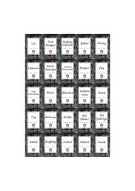 Resim 24'lü Set Etiketli, Kırılmaz Kare Erzak Saklama Kabı Antrasit X8 1,75 Lt/1,2 Lt/0,5 Lt Füme 