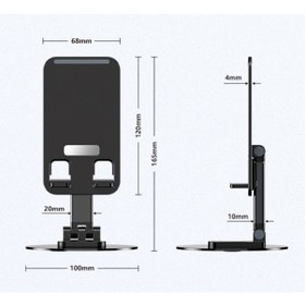 Resim Katlanabilir Telefon Tutucu Stand Yuvarlak Tabanlı - 