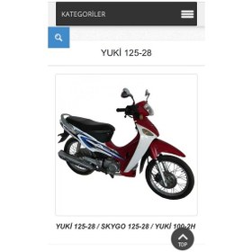 Resim Yuki125-28,Skygo125-28 Ve Yuki100-2H Cup Modelleri Sağ Dış Rüzgar 