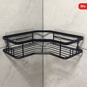 Resim 1 adet Yüksek Yük Kapasiteli, Çağdaş Stil Plastik Duvara Monte Depolama Rafı, Banyo İçin Kolay Kurulum, 14.0cm x 5.99cm, Banyo Aksesuarları, Banyo Düzenleyicileri ve Depolama, Yardımcı saç tokası, Yardımcı saç tokası 
