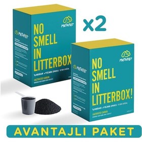 Resim Metapet Avantaj Paket Kedi Kumu ve Tuvaleti Koku Giderici Önleyici Doğal Aktif Karbonlu 2 x 240 G 