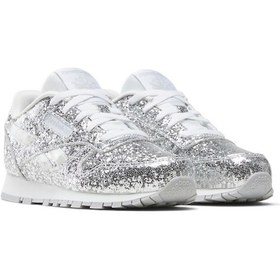 Resim Reebok Classıc Leather Step N' F Gri Kız Çocuk Sneaker Gri-metalık Pembe 