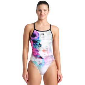 Resim Airbrush Swimsuit Challenge Back Kadın Siyah Yüzücü Mayosu 007912510 