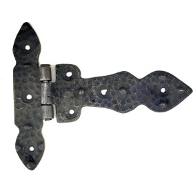 Resim Antika Tarz Dekoratif Pirinç Kuyruklu Düğmeli Menteşe No1 - 117X142 Mm, Oksit - Lisinya 