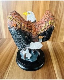 Resim El Yapımı Kartal Hediyelik Biblo, Özel Tasarım Dekorasyon Ürünü, Çok Renkli 