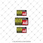 Resim Bt67 Kaskimi Cikarma Yazili Ab Rh Pozitif (+) Kan Grubu Etiketi 