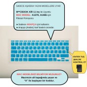 Resim McStorey Arapça Klavye Macbook Air Kılıf 11 inç A1370 A1465 UK Enter ile Uyumlu 
