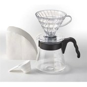 Resim AyrStore Hario V60 Kahve Demleme Seti, Şeffaf 