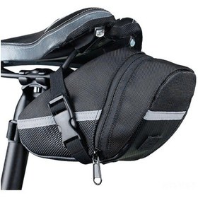 Resim Kangvka Bisiklet Arka Jant Çantası - Mini Tasarım, Su Geçirmez, Büyük Kapasite, Kolay Kurulum, Siyah Nilon Malzeme Siyah 