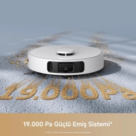 Resim Mova Premium Ultra Robot Süpürge ve Paspas: 19.000PA Ultra Güçlü Emiş, Maxireach Kenar Temizleme, Sıcak Hava ile Mop Kurutma, Otomatik Toz Boşaltma ve Kirli/temiz Su Istasyonu, Lazer Navigasyon, 3 Yıl 