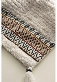 Resim Ecocotton Rita Krem 2'li %100 Karde Pamuk Banyo Paspas Seti Krem 