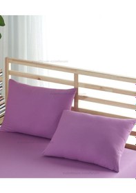 Resim Formeya Ranforce %100 Pamuk Yastık Kılıfı 2 Adet 50X70 Kapaklı Lila 