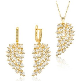 Resim Stillove Gümüş Gold Melek Kanadı Kadın Set 