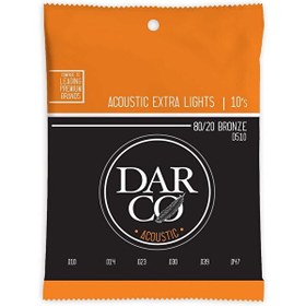 Resim Martin & Co Darco D510 80/20 Bronze Akustik Gitar Teli Extra Light 10-47 