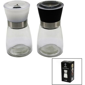 Resim Cam Hazneli - Plastik Kapaklı Tuz - Baharat Öğütücü 4832 Diğer 