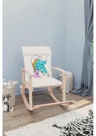 Resim Mobildecoaş Mobildeco Pinokyo Ahşap Çocuk Sallanan Sandalye Koltuğu Sarılan Ş 