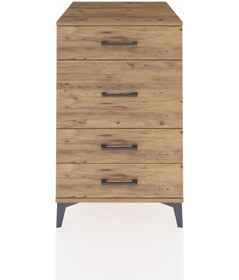 Resim Kronos Komodin 4 Çekmeceli 60x59x96 Çam-çam Çam 