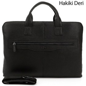 Resim Gönderi(R) Gönderir Siyah Hakiki Deri Notebook Ve Evrak Çantası Siyah 