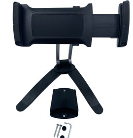 Resim Buffer 360 Derece Dönebilen Mutfak Masaüstü Telefon Tablet Tutucu Ayarlanabilir Esnek Ayaklı Metal Gövdeli 