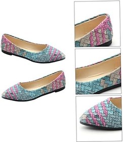 Resim 1 Çift Düz Pompalar Bale Daire Ayakkabı Düz Yürüyüş Ayakkabısı Rahat Ayakkabılar Kaymaz Ayakkabılar Nefes Alabilen Pompalar Sivri Burun Düz Ayakkabı Düz Loafer'Lar Nefes Alabilen 