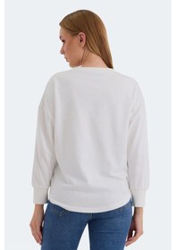 Resim Slazenger Vıtal 2 Li Set Kadın Oversıze Beyaz - Siyah Sweatshirt Beyaz - Siyah 
