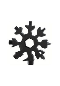 Resim Tongdashop Siyah 18 İn 1 Çok Amaçlı Kar Tanesi Çakı Vida Anahtarlı Çoklu Alet Siyah 