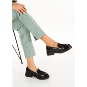 Resim Kadın Mat Rugan Püsküllü Oxford Ayakkabı 4035 