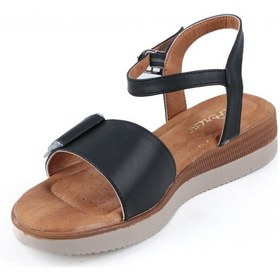 Resim Ayakkabımood Ortopedik Taban Günlük Kadın Sandelet Siyah 