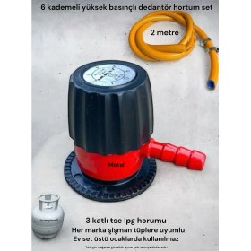 Resim Murat Yüksek Ayarlı Elektrikli Izgara Tüp Başlığı 2mt Hortum Kelepçe Seti Metal Yapı ile Yüksek Performans 