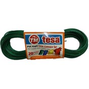 Resim Tesa Pvc Kaplı Çelik Çamaşır Ipi 20 Mt Yeşil 