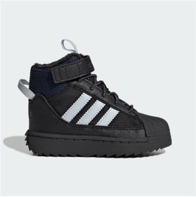 Resim adidas Superstar Winter Trek Bebek Siyah Spor Ayakkabı JQ0342 
