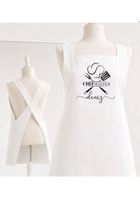 Resim Bk Gift Kişiye Özel İsimli Çapraz Askılı Beyaz Mutfak Önlüğü - 11, Aşçı Önlüğü, Şef Önlüğü, Anneye Hediye Kobitmeyencom35945 Bk Gift Renkli 