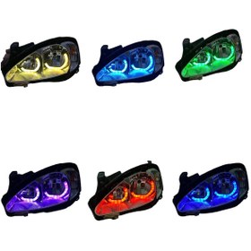 Resim E.K.Tuning L Tipi 4 Adet Uzaktan Kumandalı Rgb Angel 16 Renk 100mm 