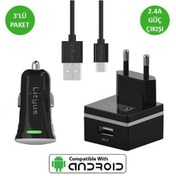 Resim Lityus Şarj Paketi + Micro Usb Kablo (Siyah) - AKLTCS0201 