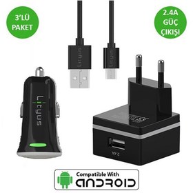 Resim Lityus Şarj Paketi + Micro Usb Kablo (Siyah) - AKLTCS0201 