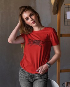 Resim Uykusuz Kaplan Viskili Kadın Tişört 