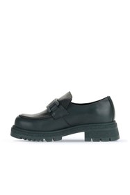 Resim Bueno Shoes Yeşil Deri Kadın Loafer 01wz1404 