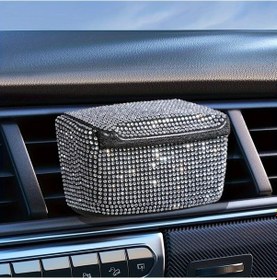 Resim Chuangyinshop 1pc Lüks Abs Araç Küllüğü Silvery Kapaklı Asma Tasarım Ev Ofis İçin Sigara Tablası 