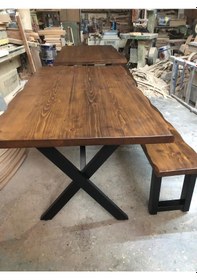 Resim Bintaşmobilya Kütük Masa Bank 