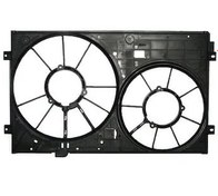 Resim Golf 6- 2009 2012 Radyatör Ve Klima Fan Davlumbazı Boş Gövde (Çiftli) (Tw) 1K0121207T 