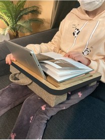 Resim Axolotl Supply Kids Telefon Ve Tablet Bölmeli Minderli Laptop Sehpası 13" Inch 